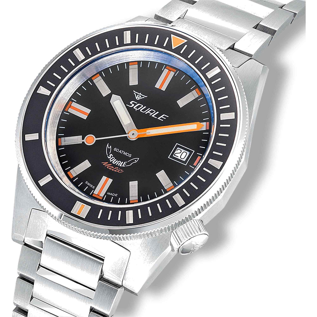 Squale MATICXSG.SQ22B 600M Black Dial Wristwatch
