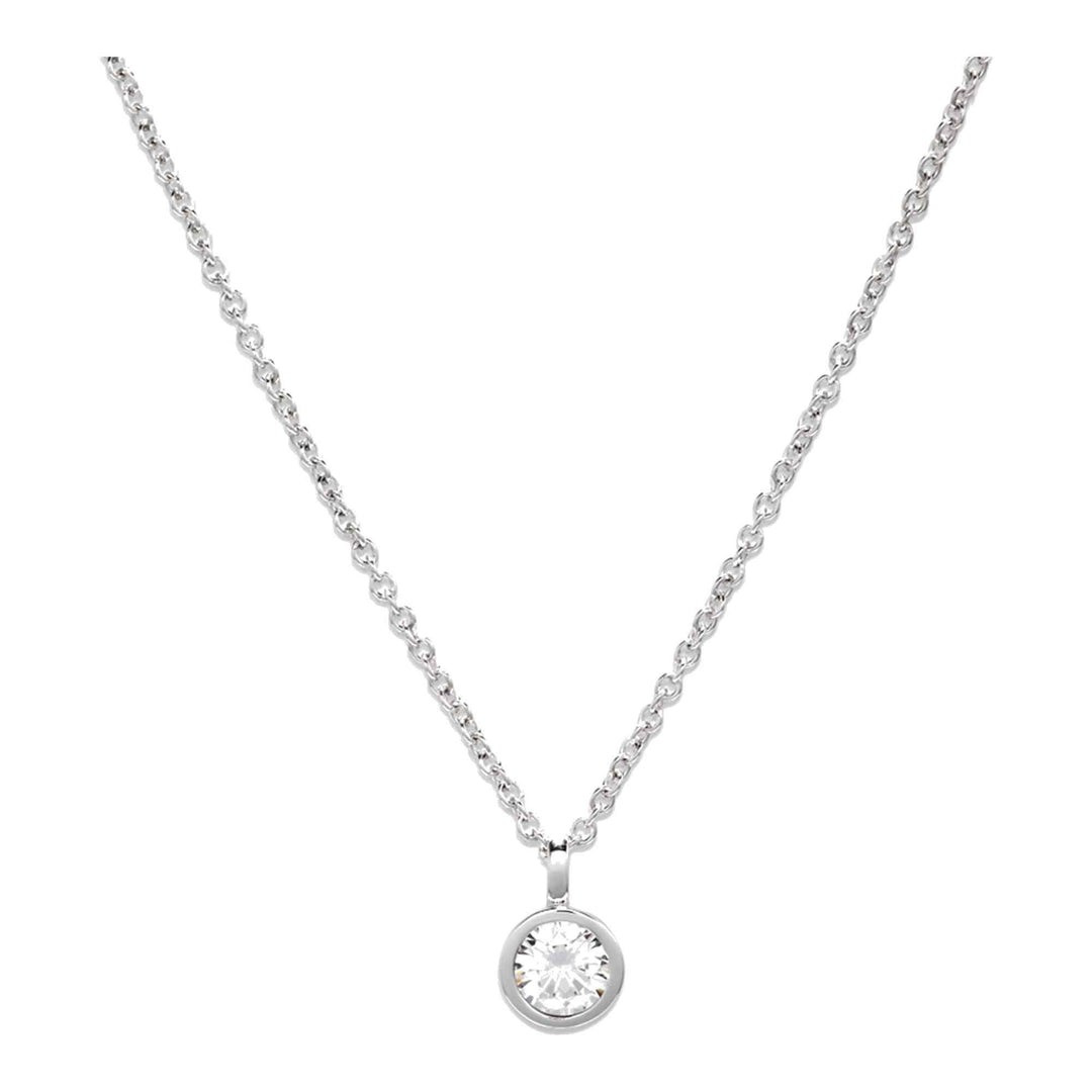 Unique & Co MK-898 Women's Silver 925 Pendant Necklace