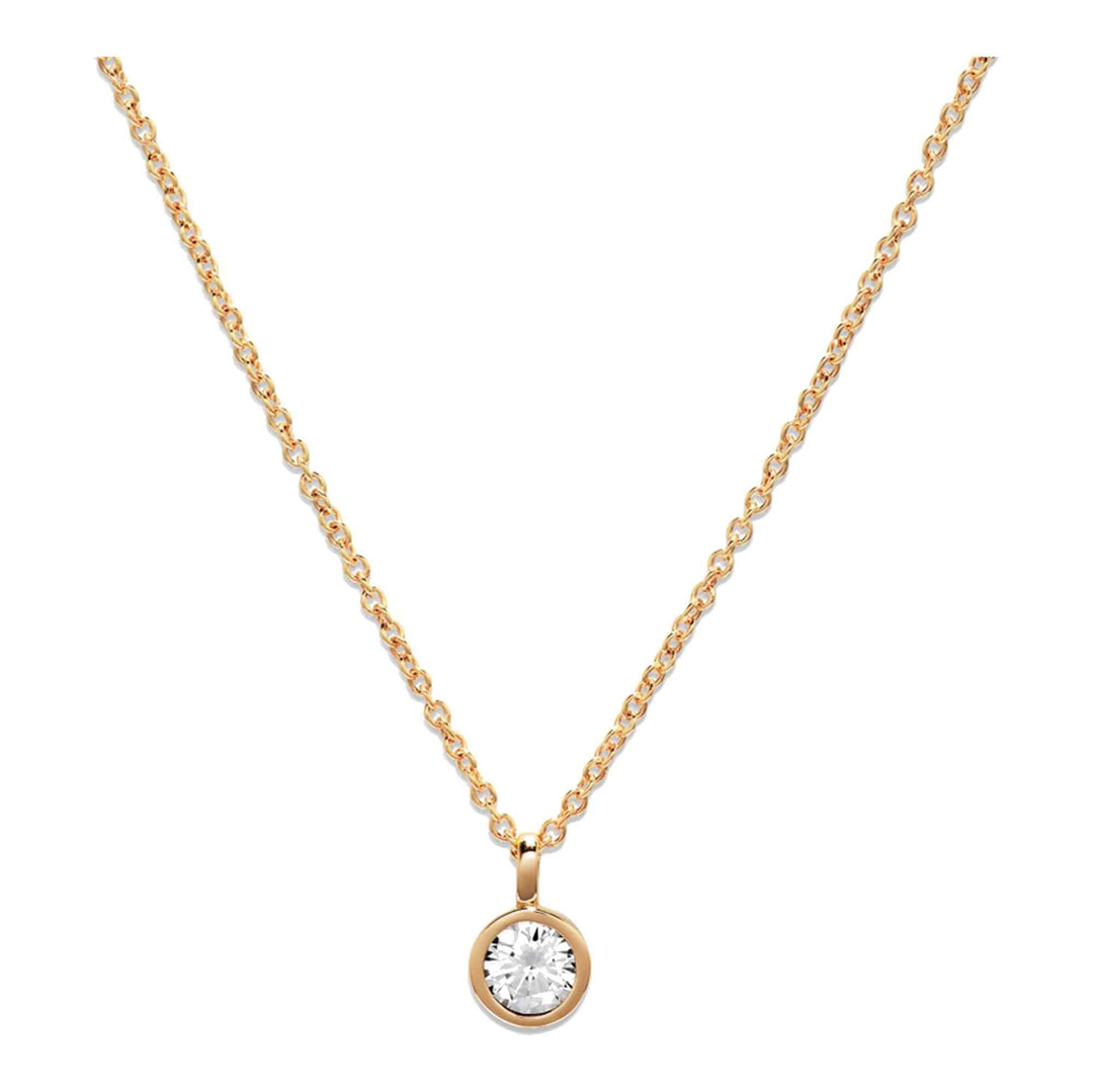 Unique & Co MK-898GO Women's Silver 925 Pendant Necklace
