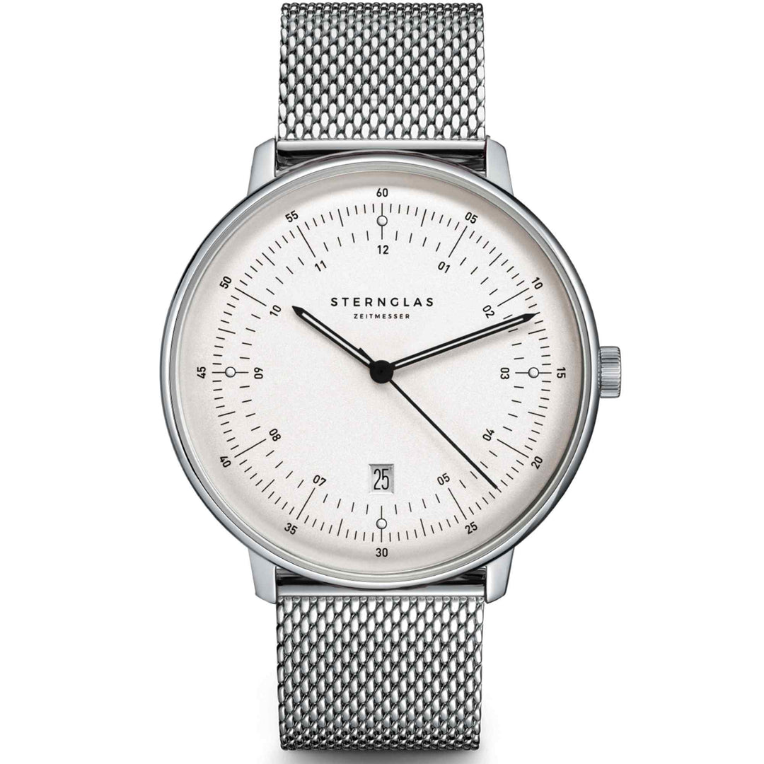 Sternglas S01-HH10-MI04 Men's Hamburg Milanese Strap Wristwatch