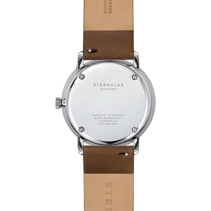 Sternglas S01-NA03-PR04 Men's Naos Brown Leather Wristwatch (8148594524386)
