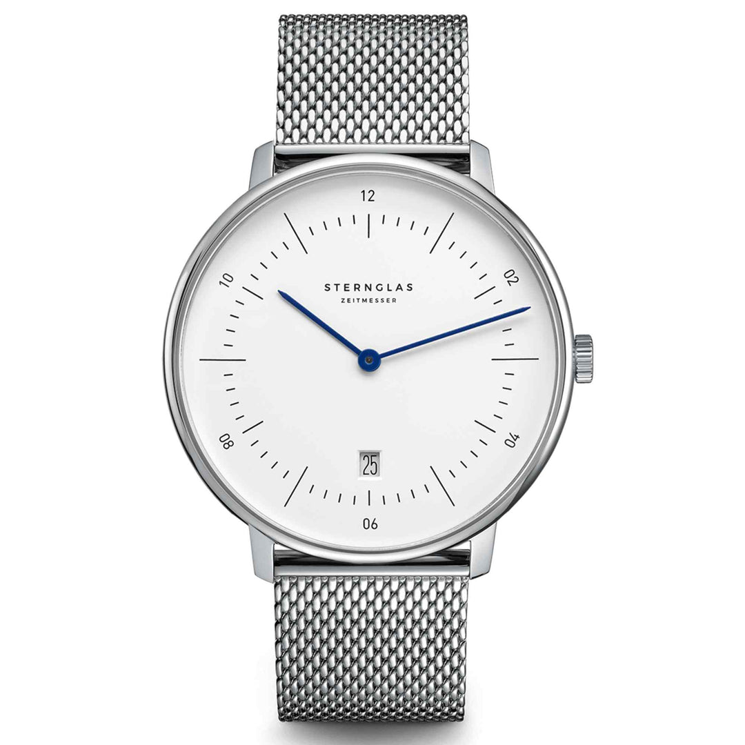 Sternglas S01-NX01-MI04 Men's NAOS XL Milanese Strap Wristwatch