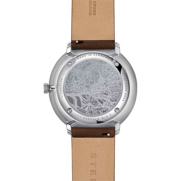 Sternglas S02-HH10-PR04 Men's Hamburg Automatic Brown Strap Wristwatch (8149133132002)