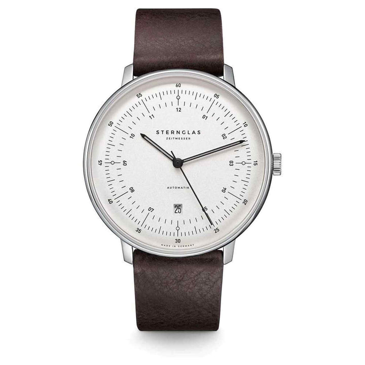 Sternglas S02-HH10-VI11 Men's Hamburg Automatic Brown Strap Wristwatch (8149743042786)