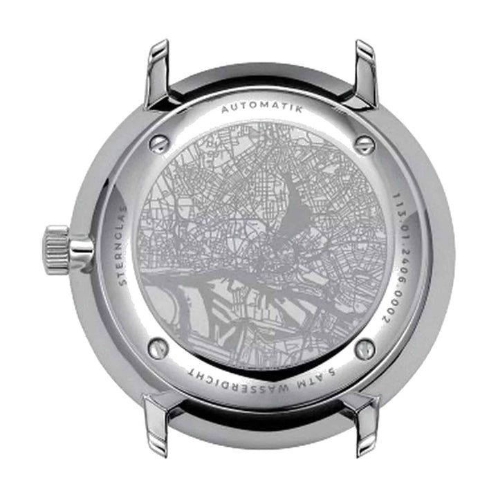 Sternglas S02-HH39-FI02 Men's Hamburg Neugraphite Automatic Wristwatch