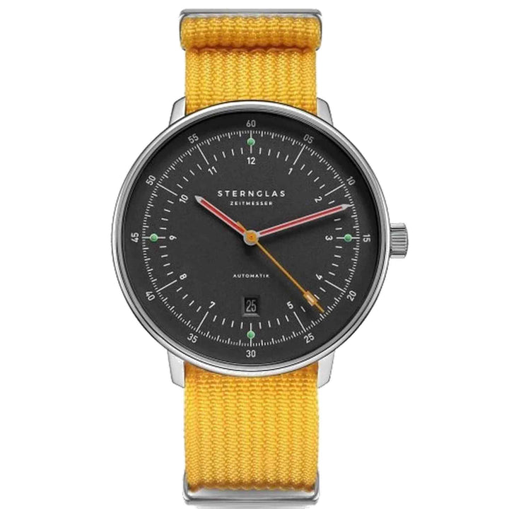 Sternglas S02-HH39-FI02 Men's Hamburg Neugraphite Automatic Wristwatch