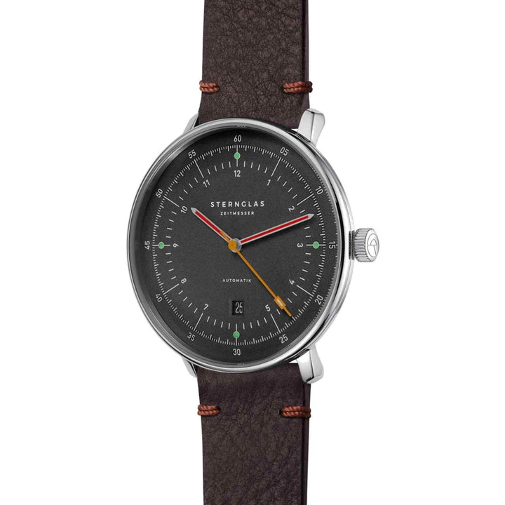 Sternglas S02-HH39-VI11 Men's Hamburg Neugraphite Automatic Wristwatch
