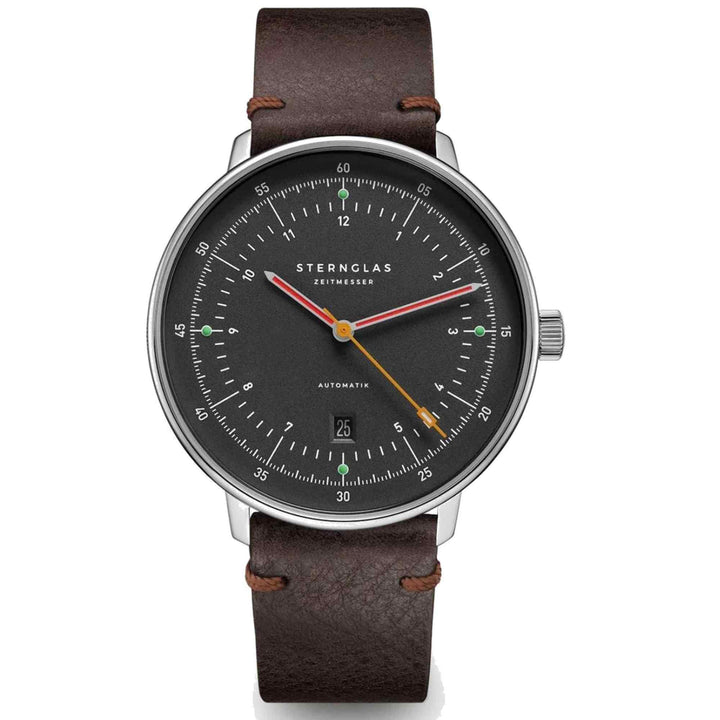 Sternglas S02-HH39-VI11 Men's Hamburg Neugraphite Automatic Wristwatch