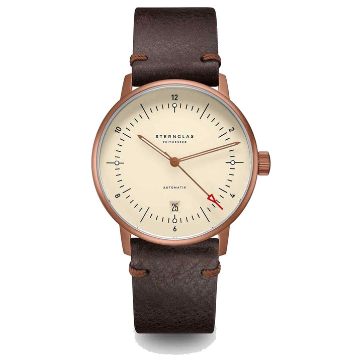 Sternglas S02-NA42-VI17 Men's Naos Automatik Alabaster Bronze Wristwatch