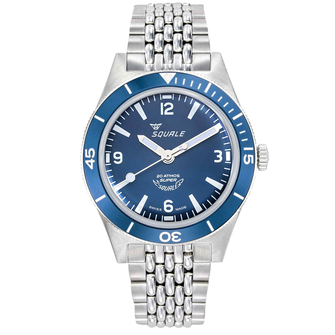 Squale SUPERMBLBL.AC Super-Squale Blue Dial Wristwatch