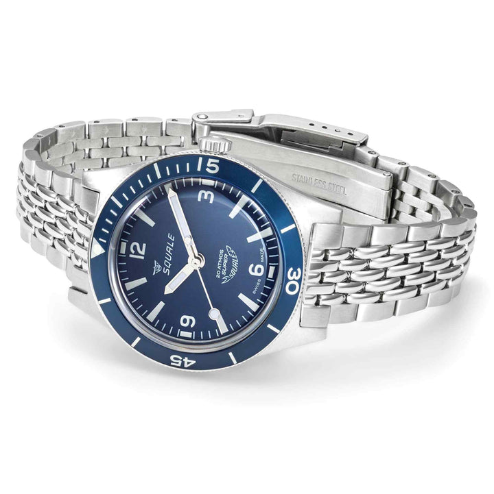 Squale SUPERMBLBL.AC Super-Squale Blue Dial Wristwatch