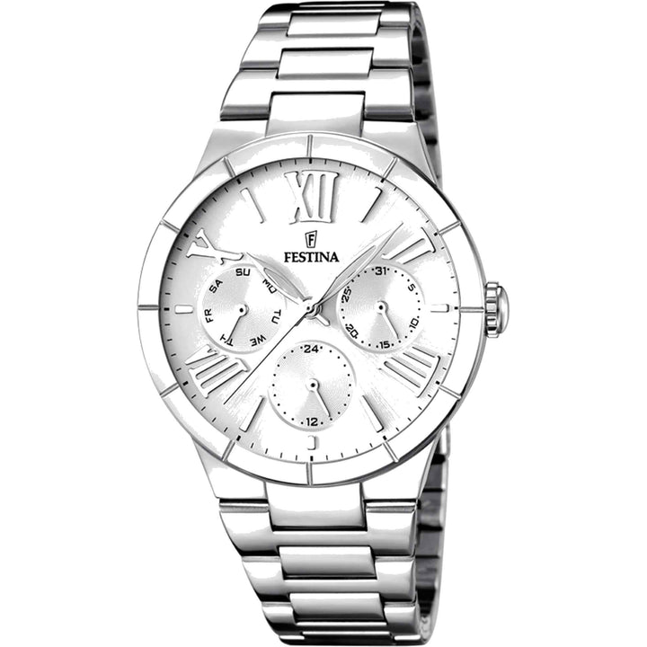 Festina F16716/1 Women's Boyfriend White Dial Wristwatch