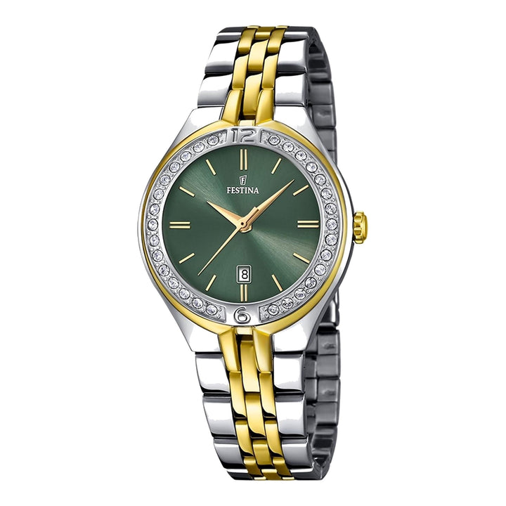 Festina F16868/4 Women's Mademoiselle Green Dial Wristwatch