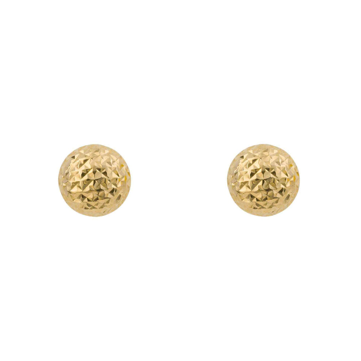 Elements Gold GE2427 Textured Ball Stud Earrings