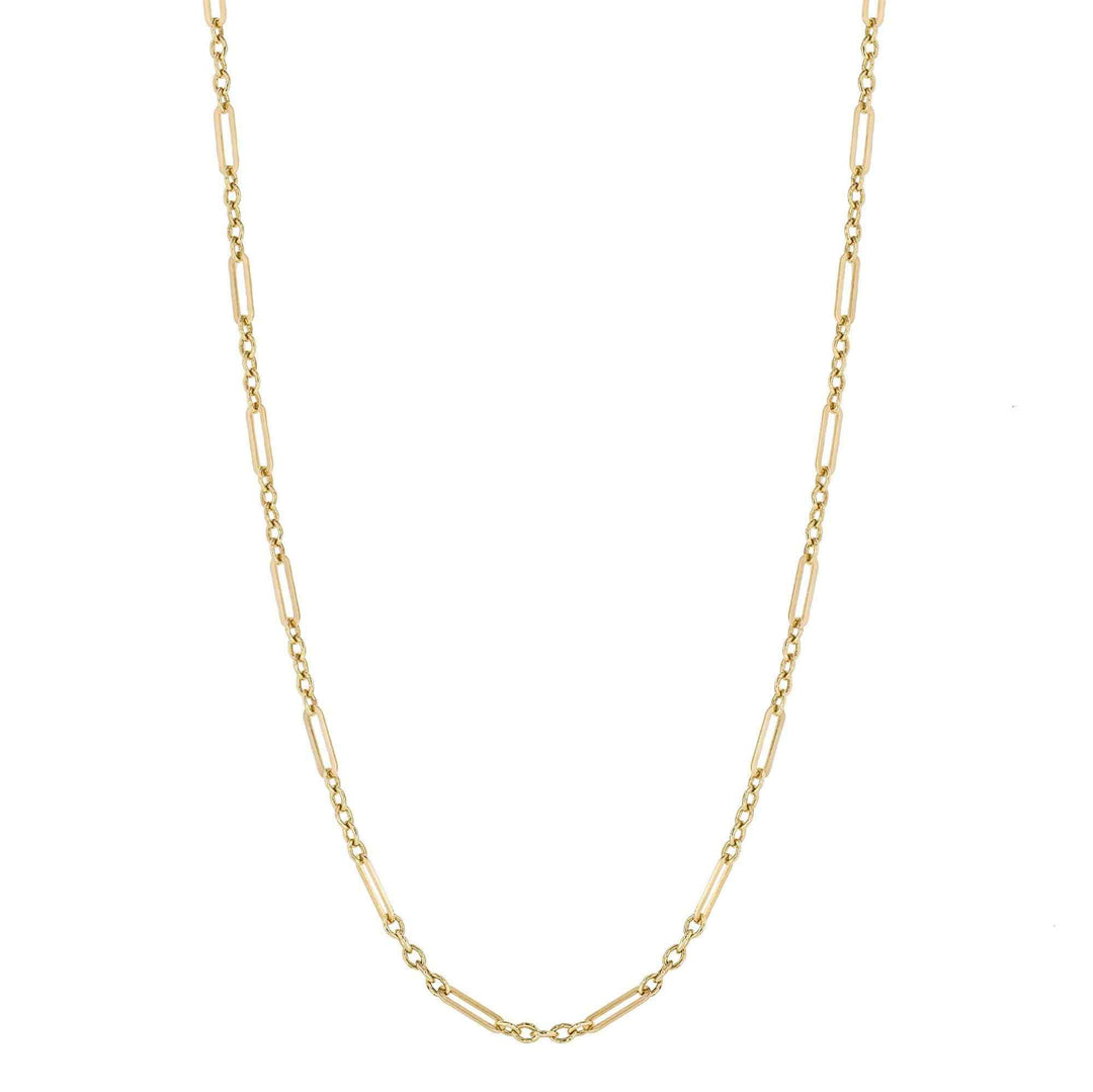 Elements Gold GN366 Mixed Length Link Chain Necklace