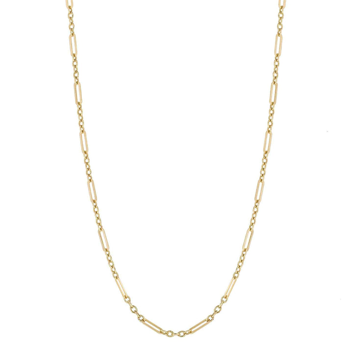 Elements Gold GN366 Mixed Length Link Chain Necklace