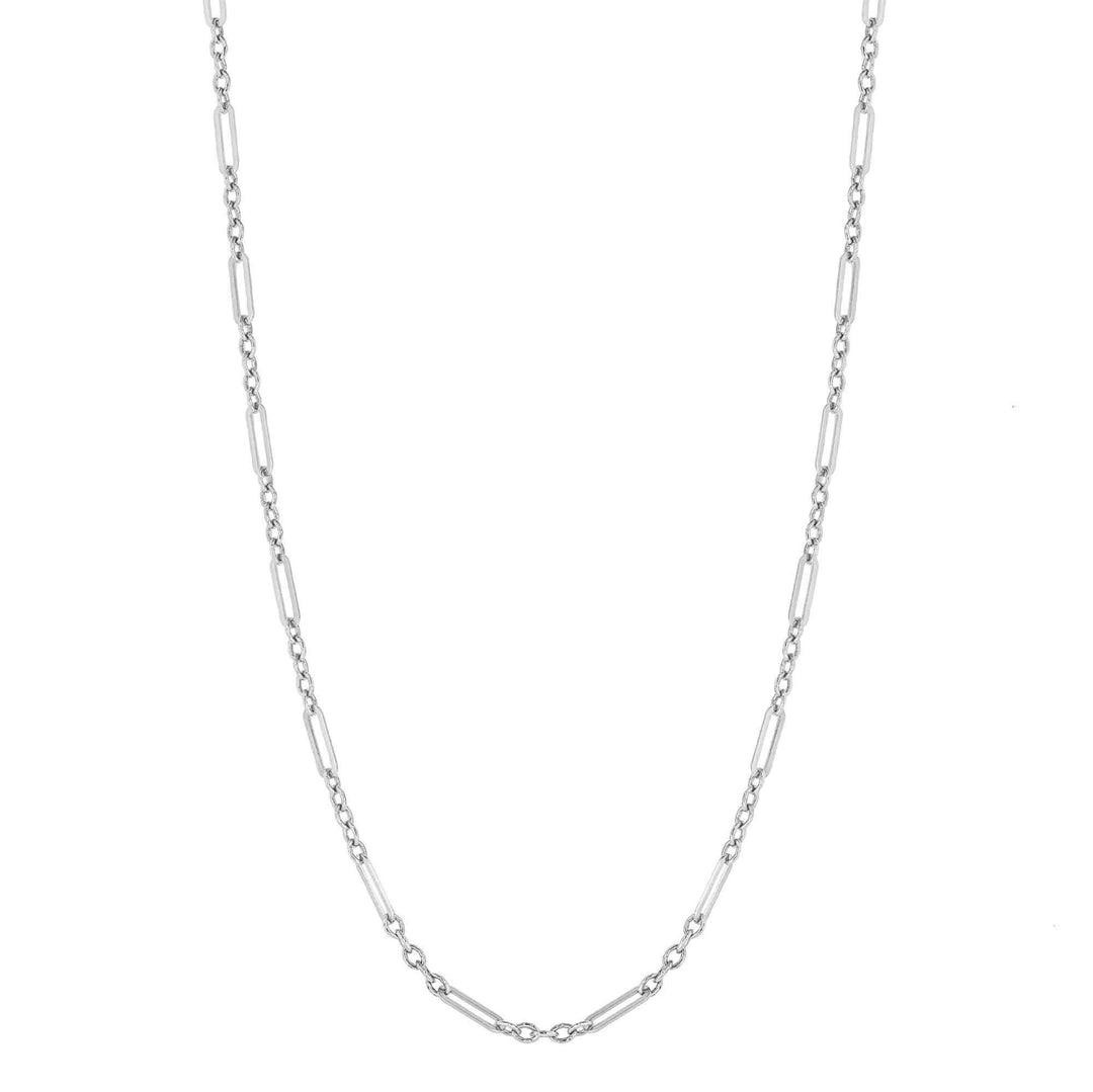 Elements Gold GN381 Mixed Length Link Chain Necklace