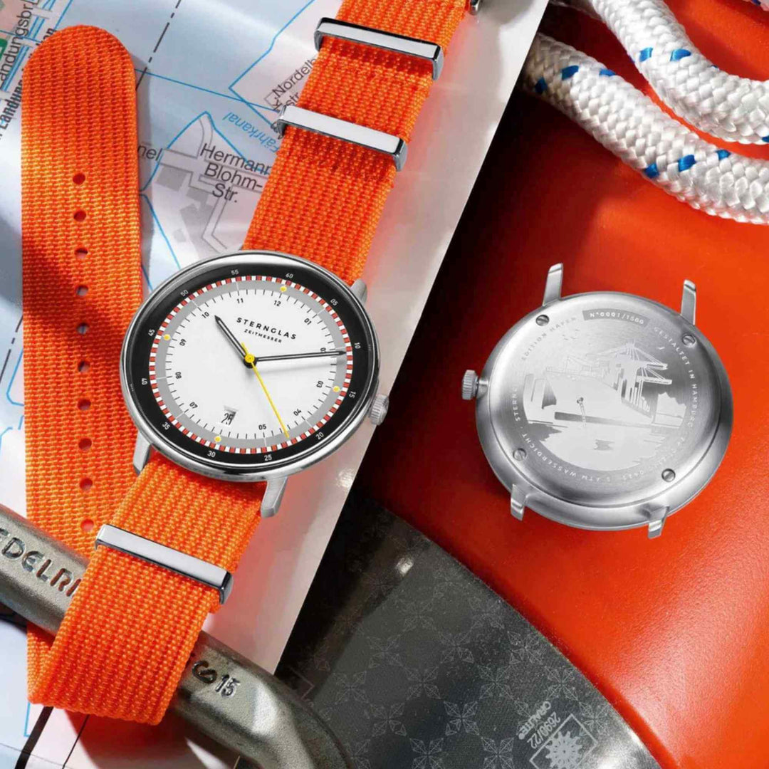 Sternglas S01-HHH16-FI02 Men's Hamburg Limited Edition Hafen Wristwatch