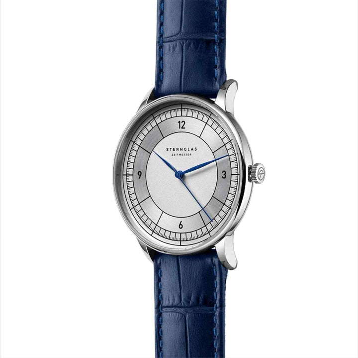 Sternglas S01-SD01-HE02 Men's Sedius Blue Leather Strap Wristwatch