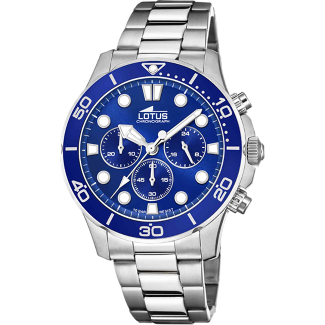 Lotus L18756/1 Men's Blue Dial Chronograph Wristwatch