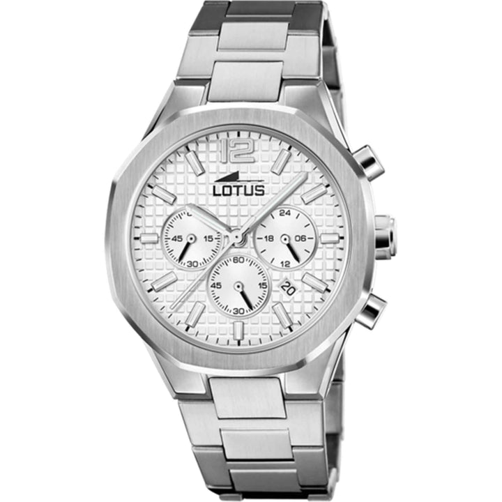 Lotus L18847/1 Men's Silver Dial Chronograph Wristwatch