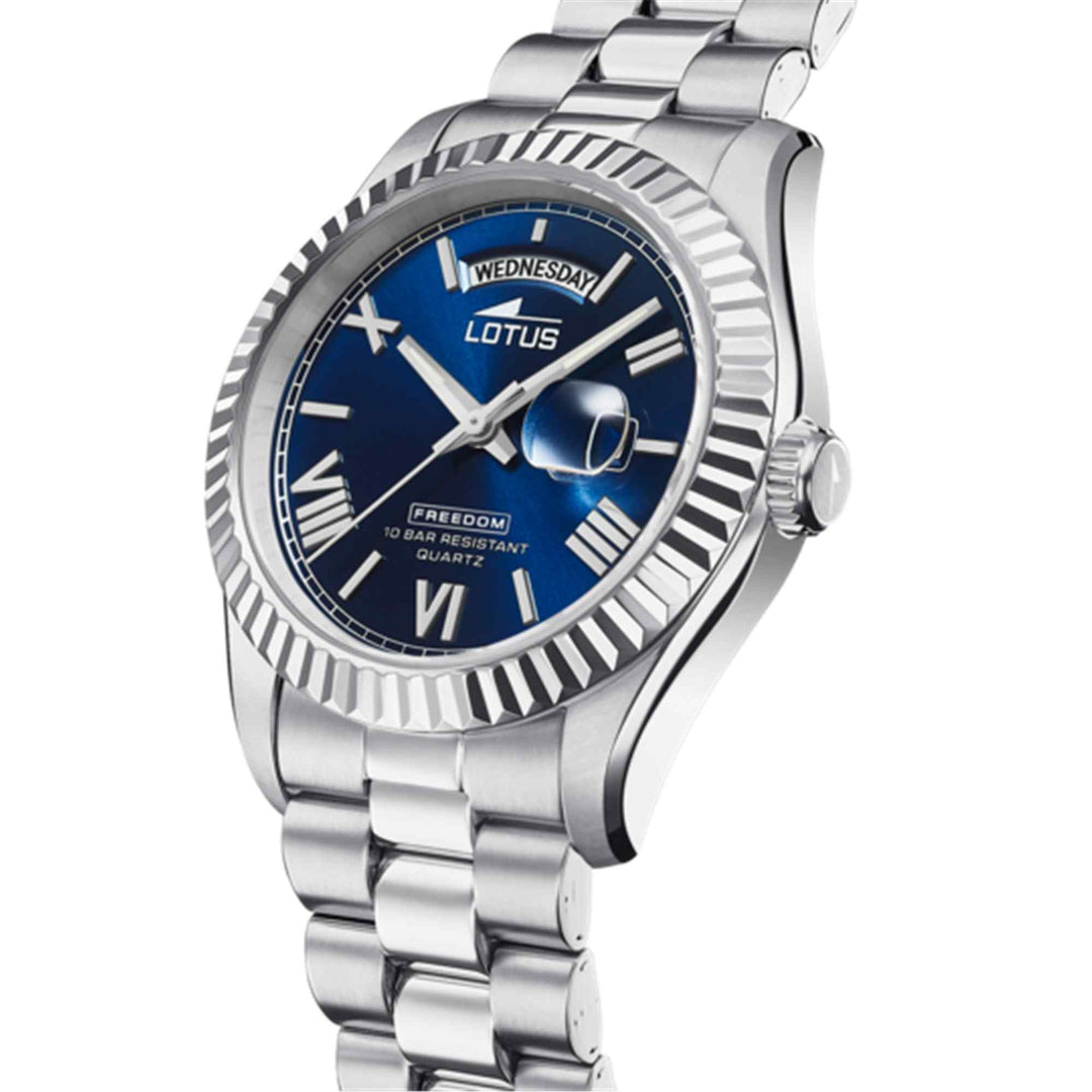 Lotus L18854/2 Men's Blue Dial Day Date Watch
