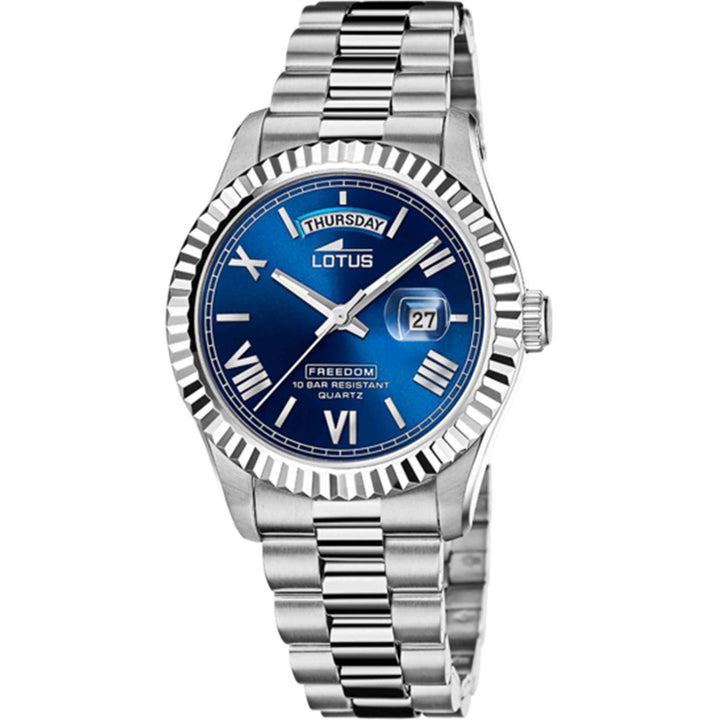 Lotus L18854/2 Men's Blue Dial Day Date Watch