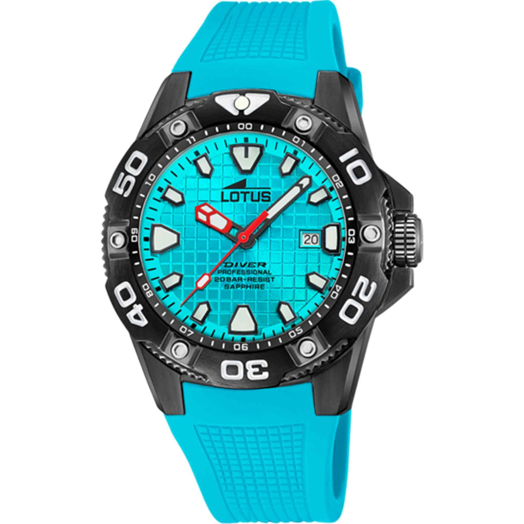 Lotus L18928/A Men's Blue Dial Diver Wristwatch