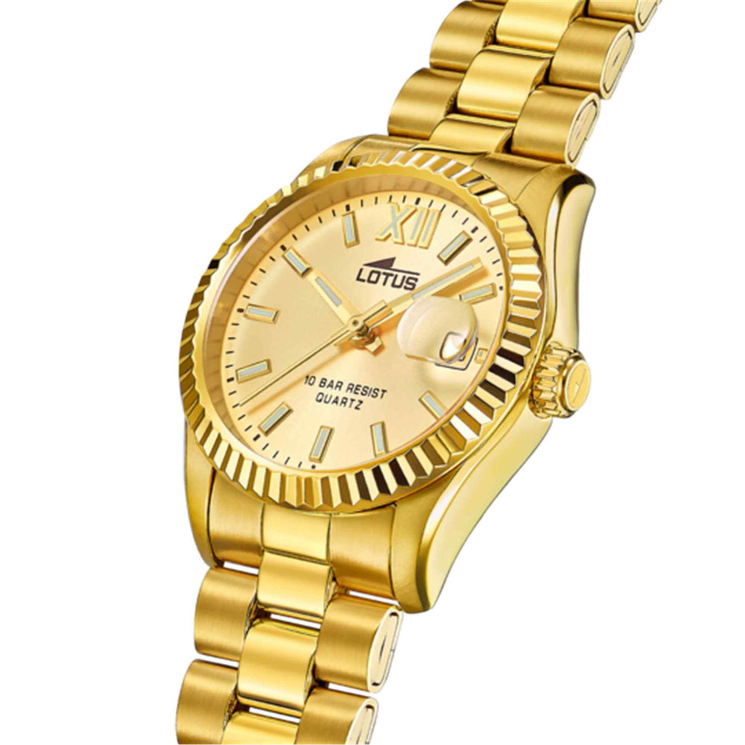 Lotus L18932/2 Women's Freedom Gold Dial Wristwatch