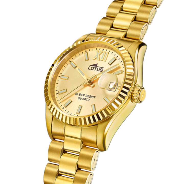 Lotus L18932/2 Women's Freedom Gold Dial Wristwatch