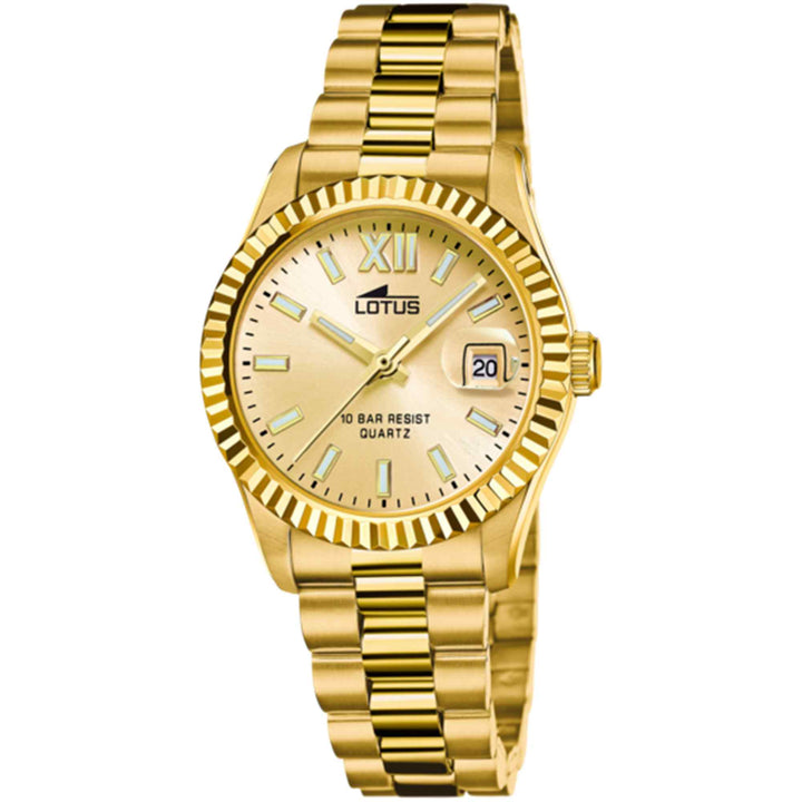 Lotus L18932/2 Women's Freedom Gold Dial Wristwatch