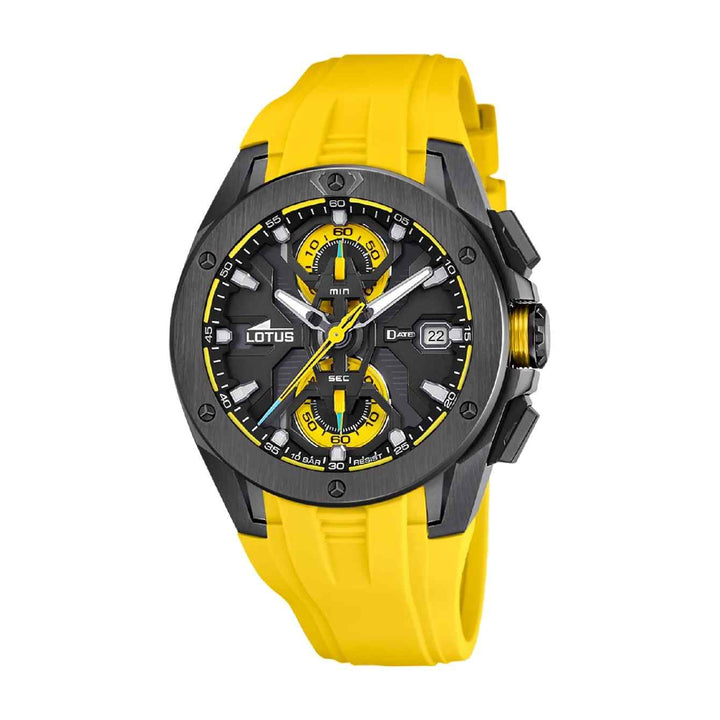Lotus L18943/1 Men's Vortex Black Dial Chronograph Wristwatch