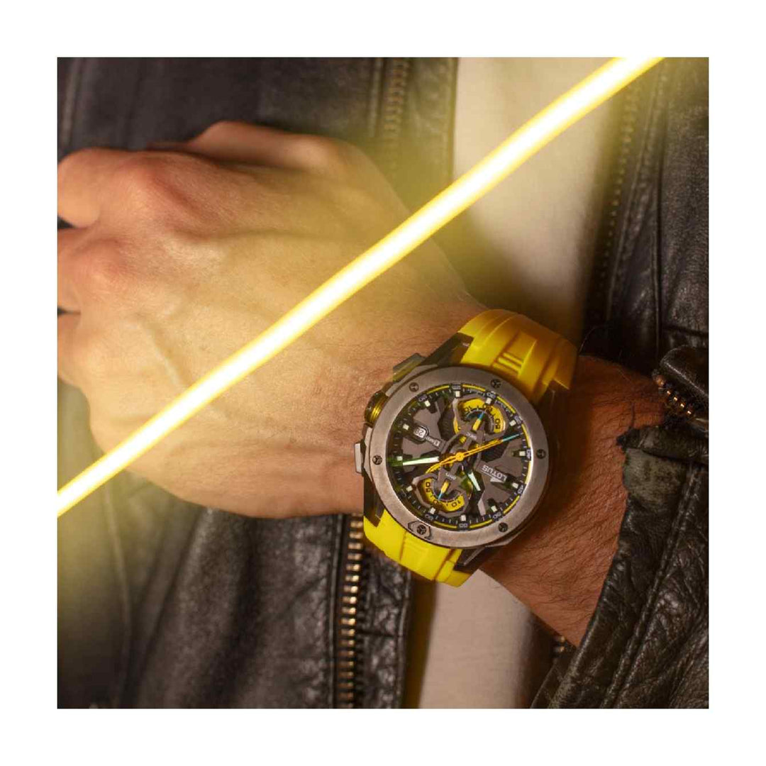 Lotus L18943/1 Men's Vortex Black Dial Chronograph Wristwatch