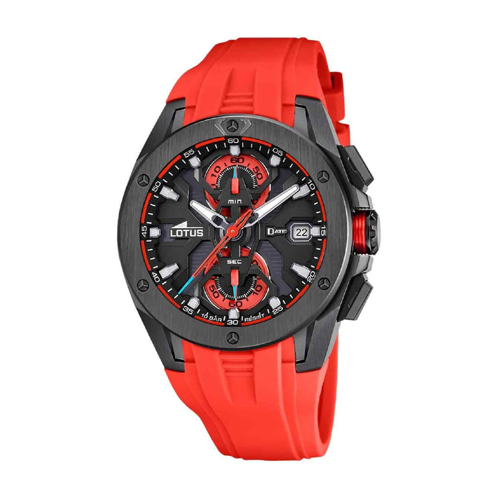 Lotus L18943/5 Men's Vortex Black Dial Chronograph Wristwatch