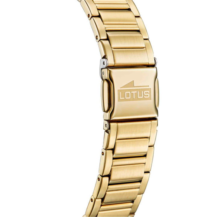Lotus L18970/1 Women's White Square Dial Wristwatch