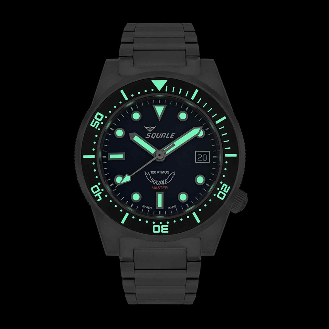 Squale MASTIBKBK.T120 Master Titanium Automatic Wristwatch