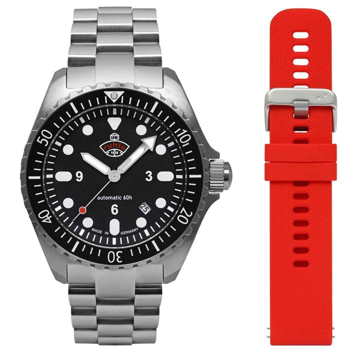 Ruhla 4960M2-set Men's NVA Kommando Minentaucher Wristwatch