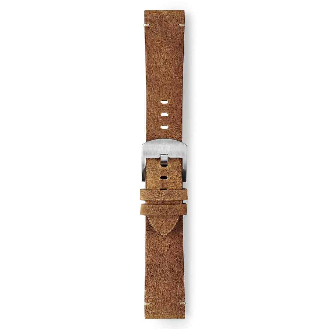 Elliot Brown STR-L21 22mm Brown Leather Tapered Watch Strap (8167909687522)