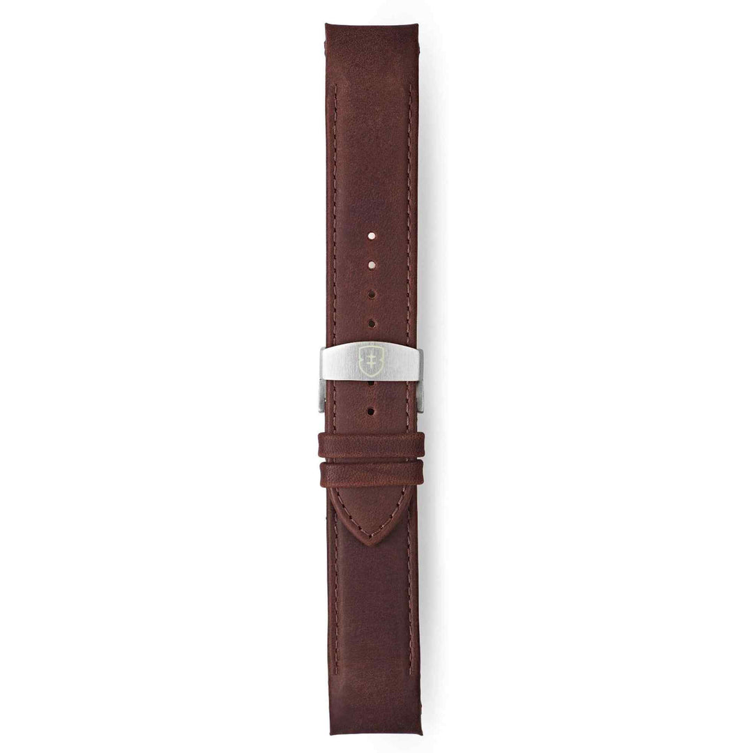 Elliot Brown STR-L23 Dark Brown Tapered Leather Strap (8159167054050)