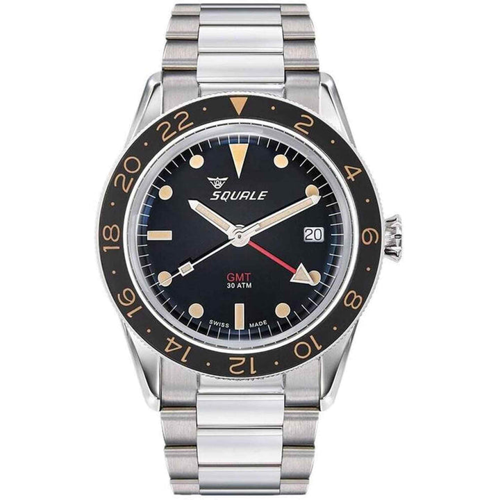 Squale SUB39GMTV.BR22 GMT Vintage Bracelet Wristwatch