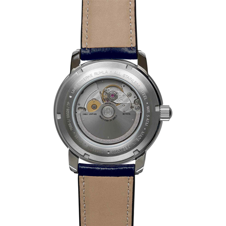 Zeppelin 7668-3 Men's Automatic GMT Blue Strap Wristwatch (8151593976034)