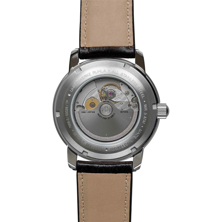 Zeppelin 7668-5 Men's Automatic GMT Brown Strap Wristwatch (8151595876578)