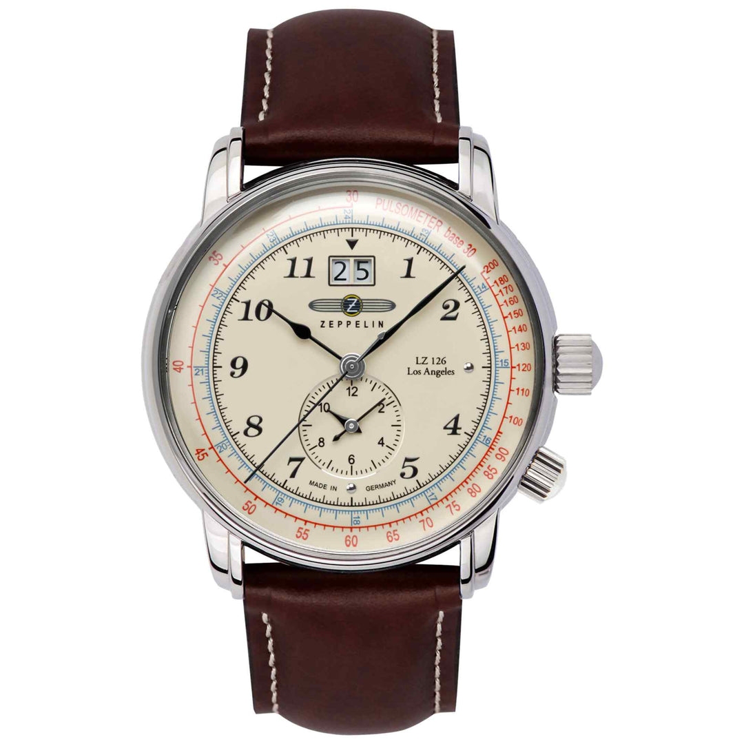 Zeppelin 8644-5 Men's Los Angeles Dual Time Wristwatch (8167963427042)