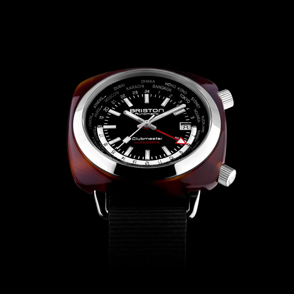 Briston Clubmaster Traveler Worldtime - Noir 20842.SA.TW.1.NB Watch