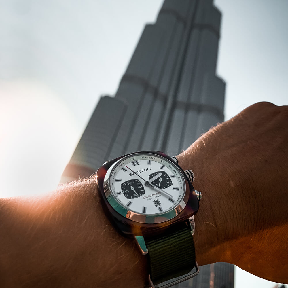 Briston Clubmaster Sport - Chrono - Blanc 17142.SA.TS.2.NGA Watch