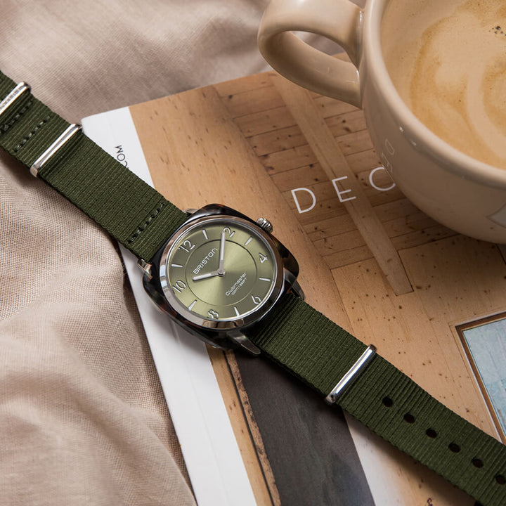 Briston Clubmaster Chic - HM - Gold - Vert Olive 21536.PRA.UG.26.NOL Watch