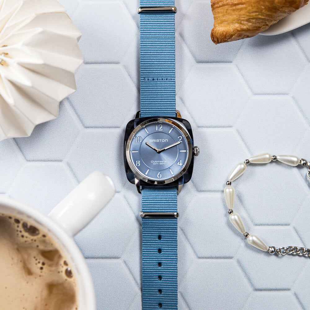 Briston Clubmaster Chic - HM - Bleu Glacier 21536.SA.UB.25.NIB Watch
