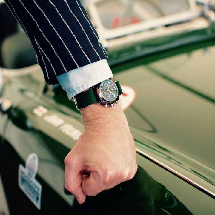 Briston Clubmaster Classic - Chrono - Vert anglais 15140.SA.T.10.NBG Watch
