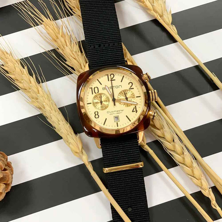 Briston Clubmaster Classic - Chrono - Gold - Champagne 14140.PYA.T.7.NB Watch