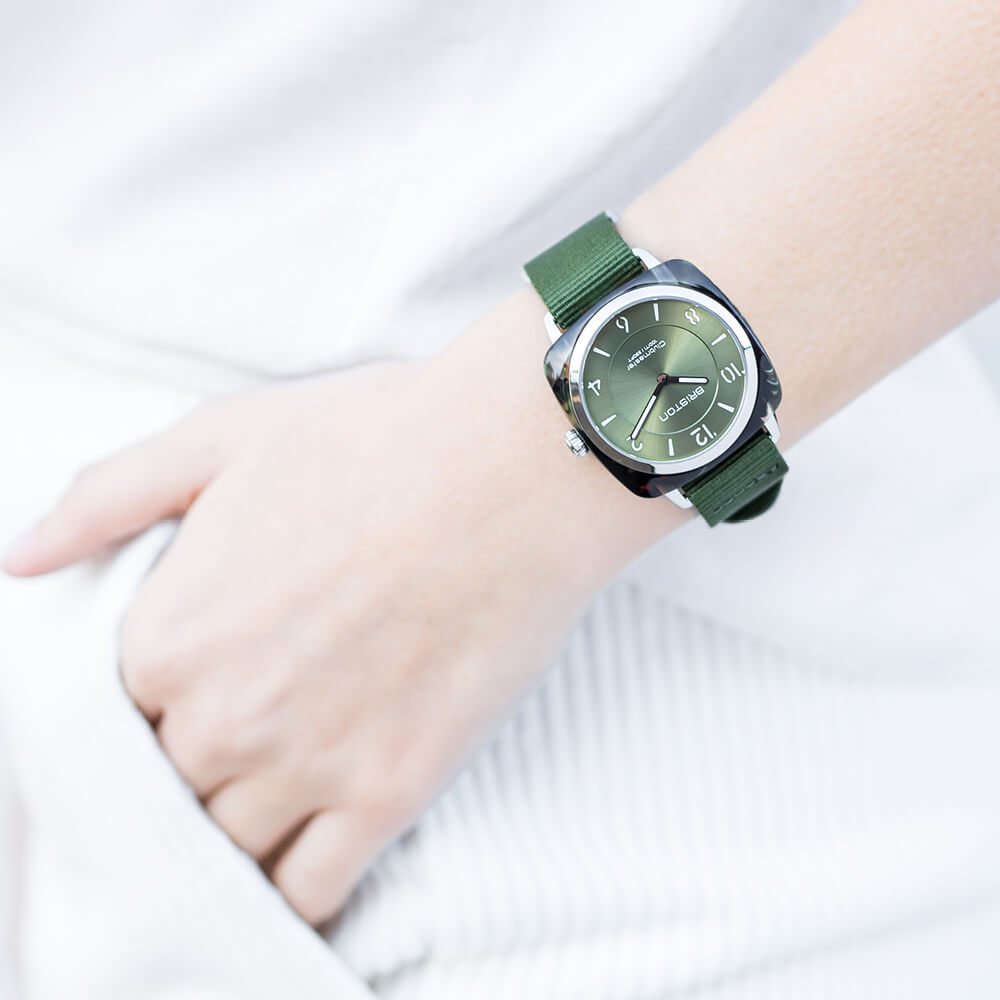 Briston Clubmaster Chic - HM - Vert Olive 21536.SA.UG.26.NOL Watch